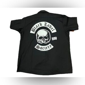 Vintage Black Label Society BLS Button Down Work Shirt Dickies 2XL XXL Concert